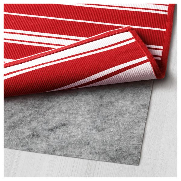 Ковер, безворсовый АЛЬСЛЕВ, красный/белый (80x150 см) - схема-чертеж с размерами