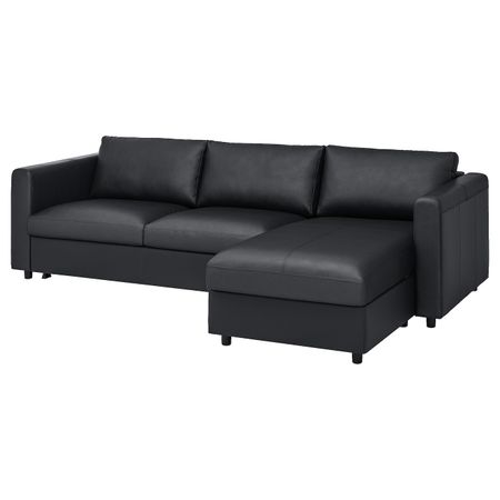 3-местный диван-кровать с козеткой, Гранн/Бумстад черный IKEA VIMLE ВИМЛЕ 394.773.55