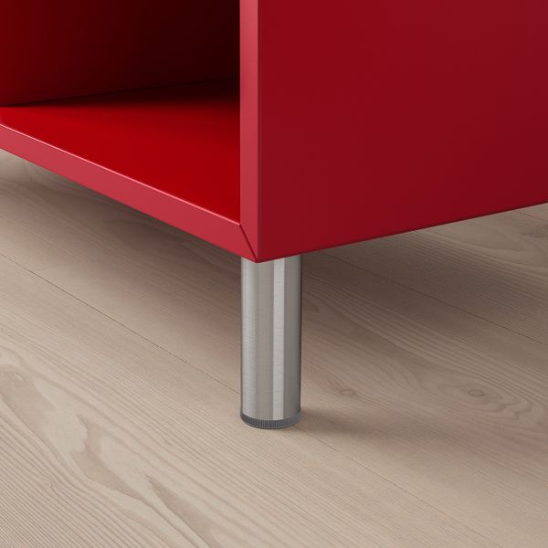 Комбинация шкафов с ножками, красный 140x35x80 см IKEA ЭКЕТ 792.864.86 - фото 3