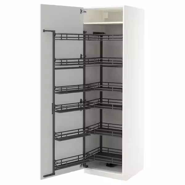 METOD Высокий шкаф с выдвижным модулем - фото 1