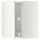 Угловой навесной шкаф с вращающейся секцией МЕТОД, белый, Лаксарби белый