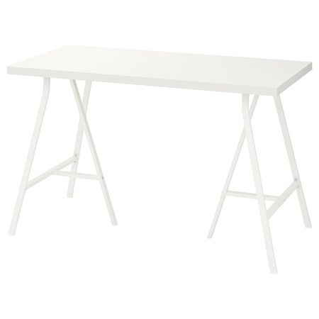 Стол, белый 120x60 см IKEA LINNMON ЛИННМОН / LERBERG ЛЕРБЕРГ 592.793.59