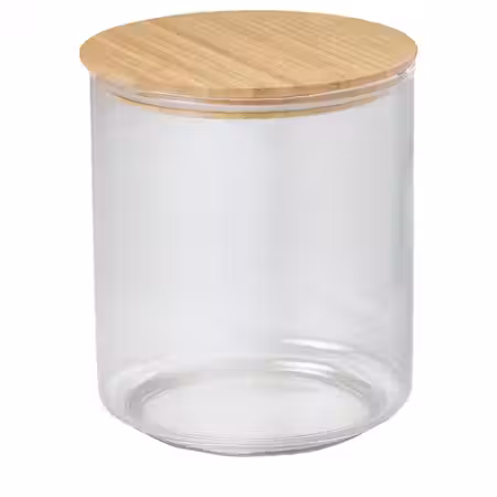 EKLATANT Банка с крышкой - прозрачное стекло/бамбук 2.3 л