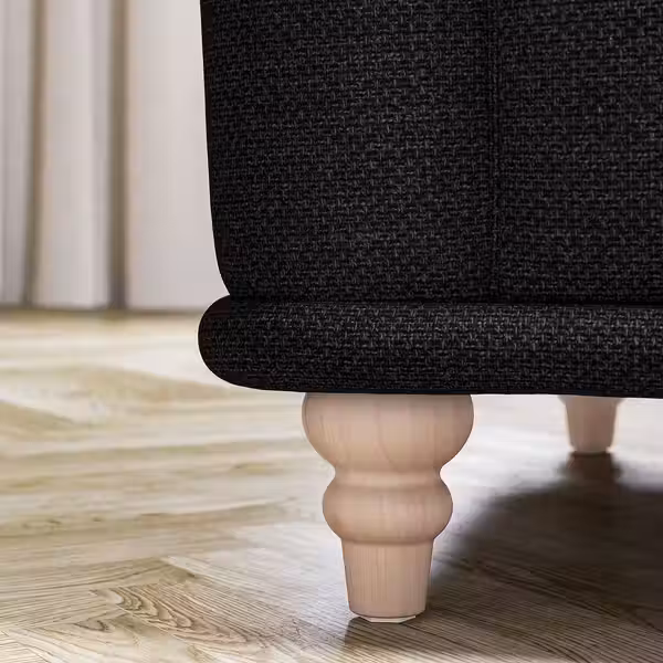 VISKAFORS 1,5-местное кресло - Lejde антрацит/береза - фото 6