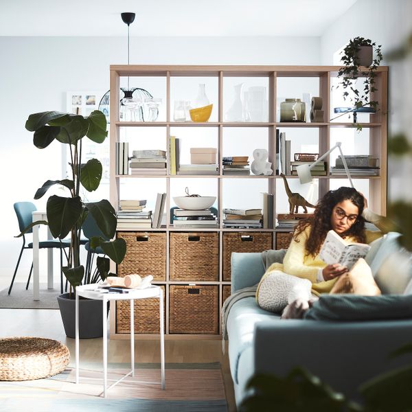 Стеллаж, под беленый дуб 182x182 см IKEA KALLAX КАЛЛАКС 703.147.33 - фото 2