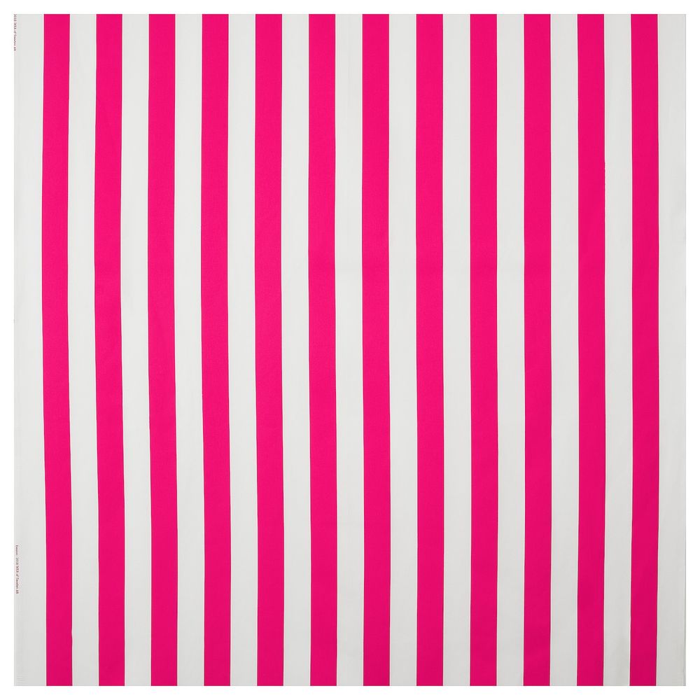 Ткань, в широкую полоску, ярко-розовый/белый, 150 см IKEA СОФИА 004.437.95 - фото 1