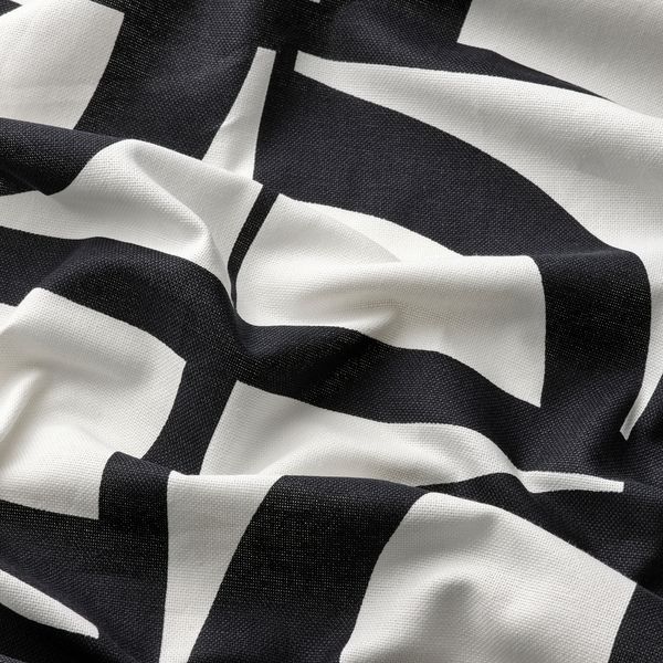 Гардины, 2 шт., 145x300 см, белый, черный IKEA VINTEROXBÄR 705.597.73 - фото 4