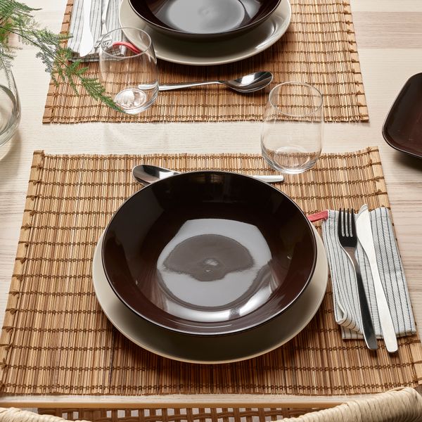 Тарелка глубокая, полированный коричневый, 23 см IKEA FÄRGKLAR ФЭРГКЛАР 604.854.38 - фото 3