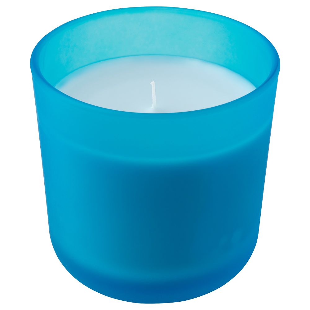 Ароматическая свеча в стакане СОММАР 2019, Черника синий, синий (8 см) - фото 1