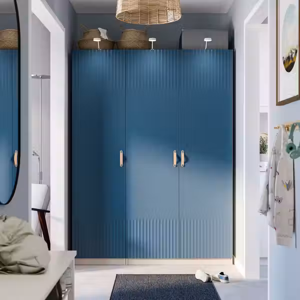 PAX / FYRUDDEN Гардероб, комбинация - схема-чертеж с размерами