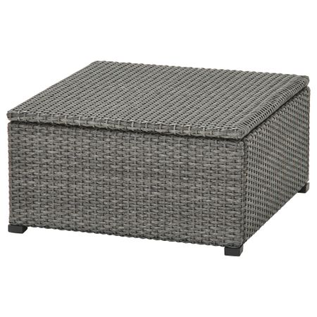Садовый табурет, 62x62 см, темно-серый IKEA SOLLERÖN СОЛЛЕРОН 904.245.99