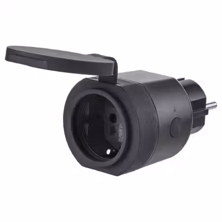 TOFSMYGGA ТОФСМЮГГА Штепсель - чёрный/для сада умный дом