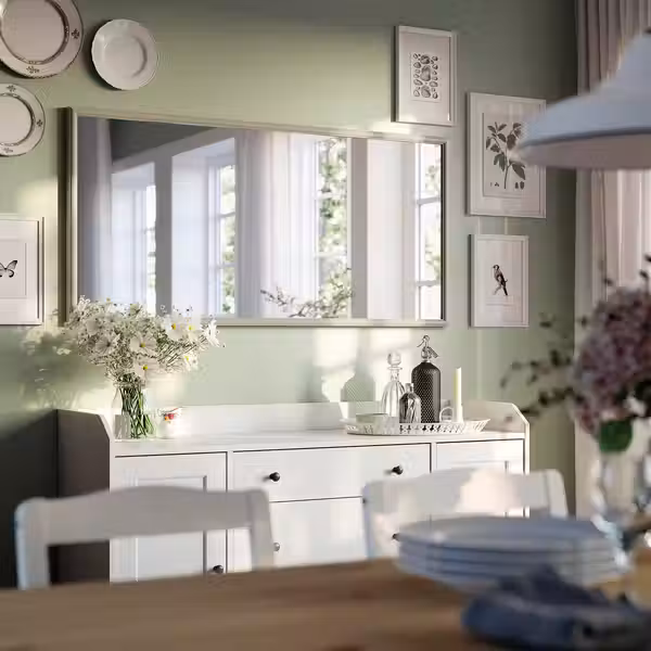 NYPONBUSKE НИПОНБЮСКЕ Зеркало - серо-бежевый 65x135 см - фото 3