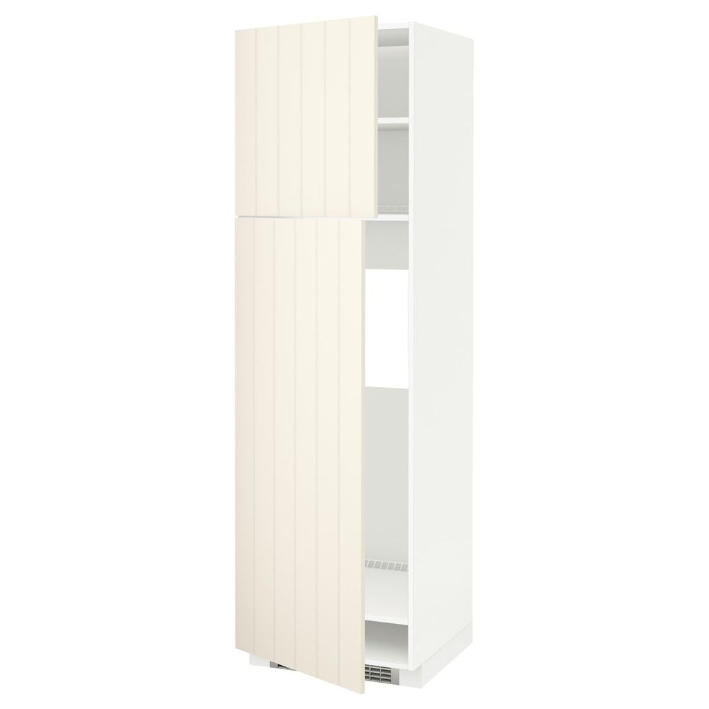 Высокий шкаф для холодильника, 2 дверцы IKEA METOD МЕТОД 992.263.83 - схема-чертеж с размерами