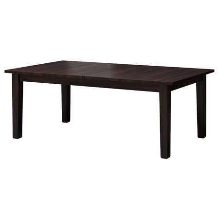 Раздвижной стол, коричнево-чёрный 201/247/293x105 см IKEA STORNÄS СТУРНЭС 803.714.12