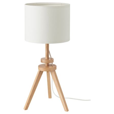 Лампа настольная, ясень/белый IKEA LAUTERS ЛАУТЕРС 704.048.99