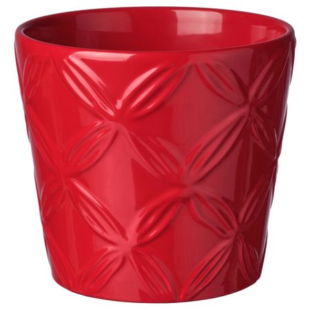 Кашпо, с рисунком красный, 9 см IKEA ВИНТЕРФЕСТ 304.329.17