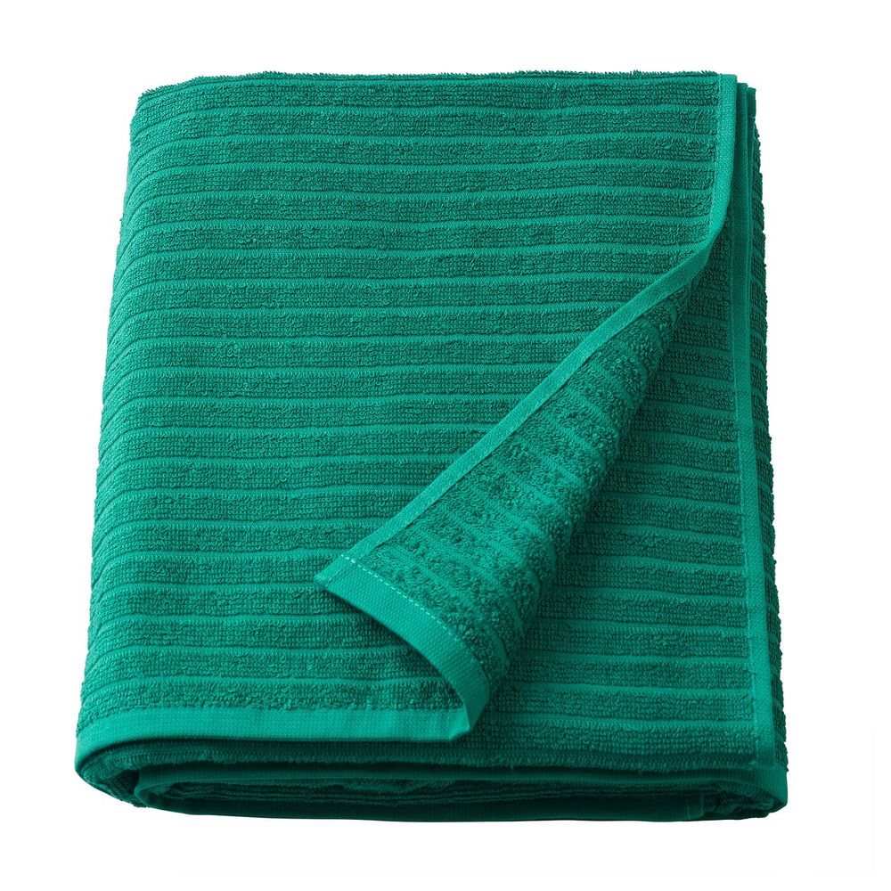 Простыня банная, темно-зеленый 100x150 см IKEA VÅGSJÖN ВОГШЁН 904.394.16 - фото 1