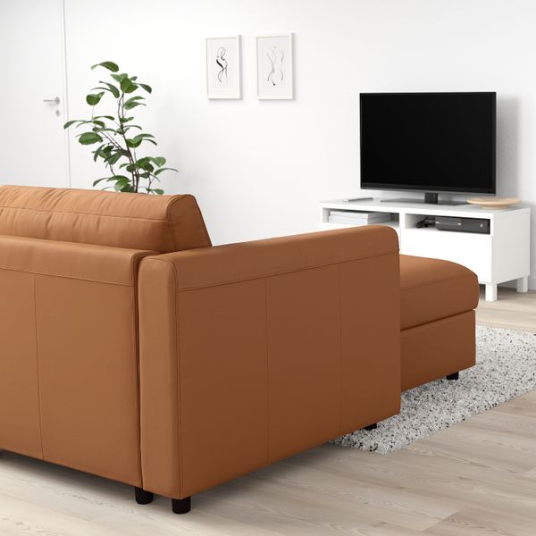 5-местный угловой диван, с козеткой/Гранн/Бумстад золотисто-коричневый IKEA VIMLE ВИМЛЕ 893.067.71 - фото 3