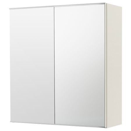 Зеркальный шкаф с 2 дверцами ЛИЛЛОНГЕН, белый (60x21x64 см)