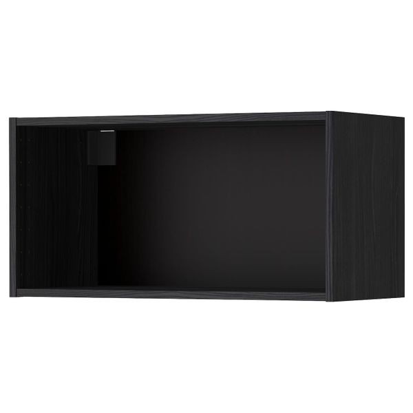Каркас навесного шкафа, под дерево черный 80x37x40 см IKEA МЕТОД 203.680.35 - схема-чертеж с размерами