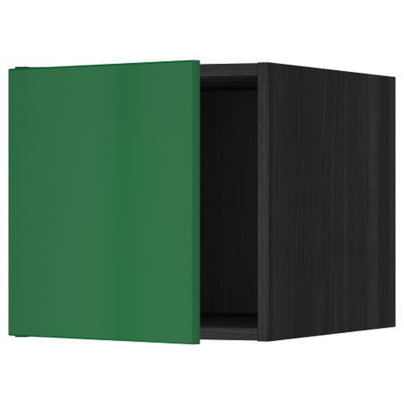 Верхний шкаф МЕТОД, черный, Флэди зеленый (40x40 см)