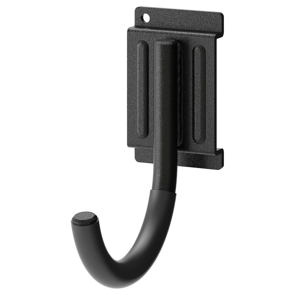 Крючок, для/помещения/улицы, черный, 9 см IKEA БРАНДУР 304.026.37 - фото 1