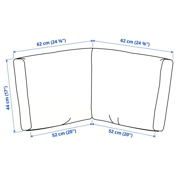 IKEA, дополнительный ракурс - схема-чертеж с размерами