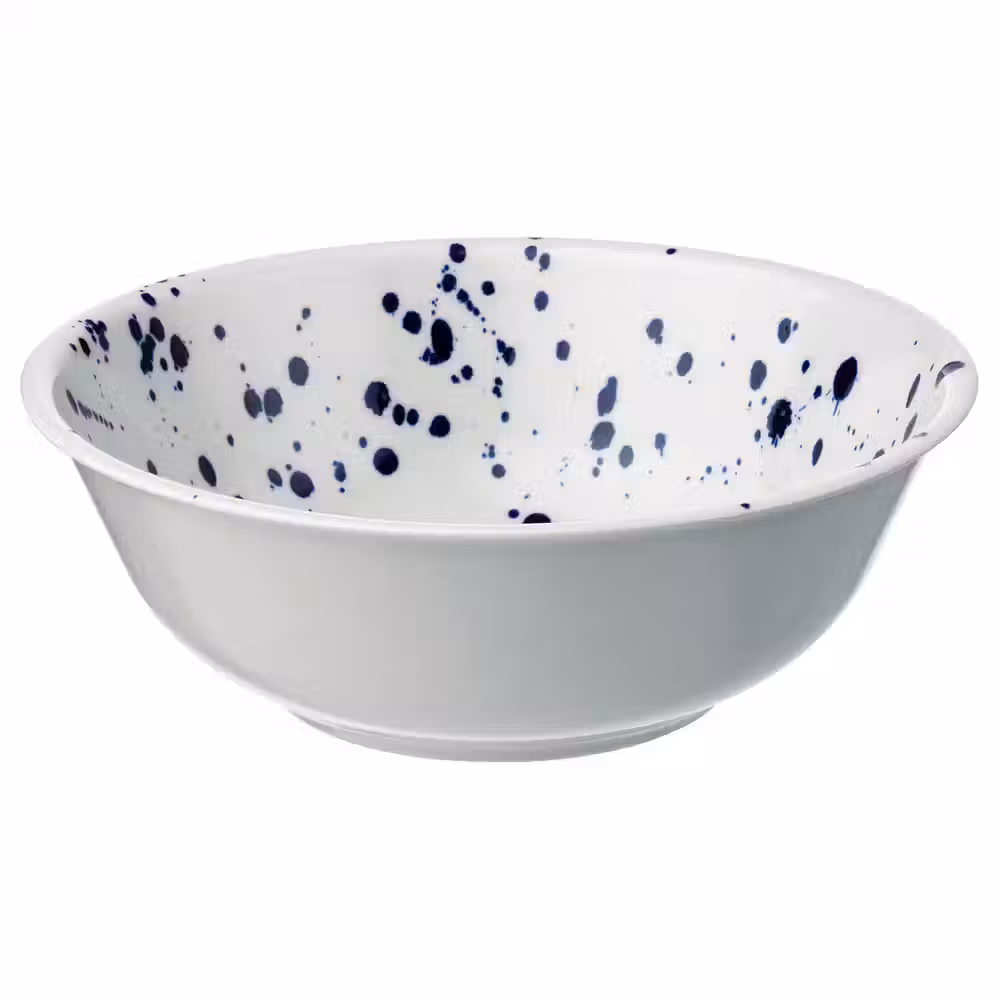 SILVERSIDA СИЛВЕРСИДА Сервировочная миска - с рисунком/синий 28 см - фото 1