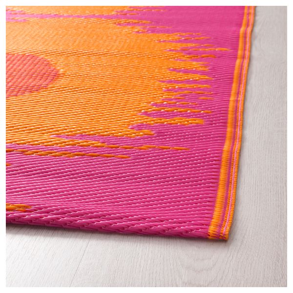 Ковер, безворсовый СОММАР 2017, д/дома/улицы розовый, оранжевый (75x200 см) - фото 2