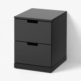 NORDLI Комод с 2 ящиками - антрацит 40x54 см