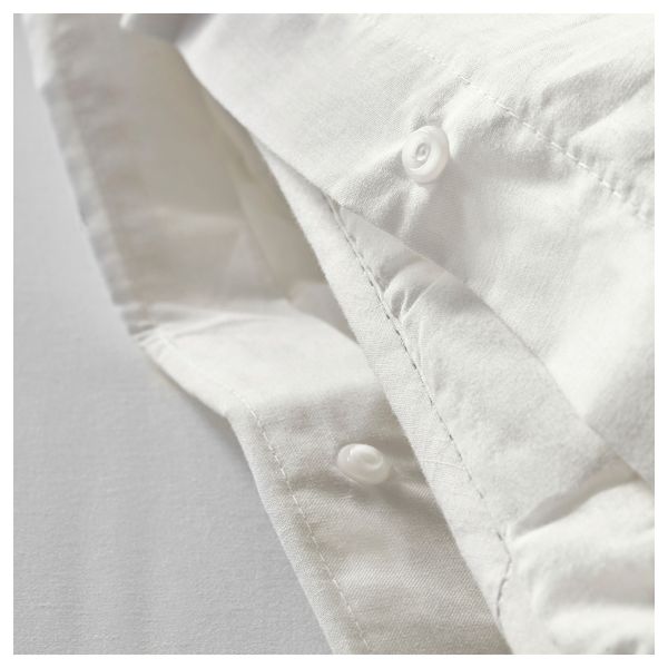 Пододеяльник и 2 наволочки ДВАЛА, белый - фото 2