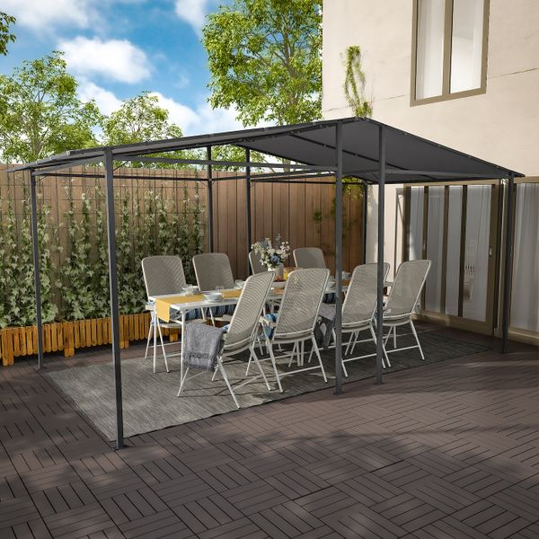 Павильон, темно-серый/серый 238x233 см IKEA GUNNÖN ГУННЁН 104.806.26 - фото 3