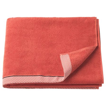 Банное полотенце, красный 70x140 см IKEA ВИКФЬЕРД 204.051.51