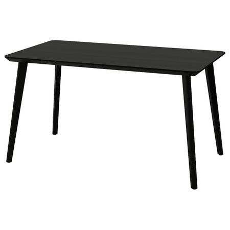 Стол, черный 140x78 см IKEA LISABO ЛИСАБО 503.824.50