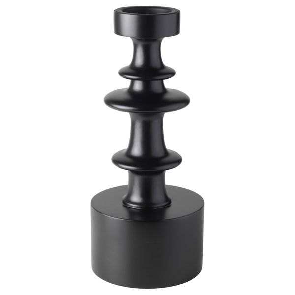Подсвечник для формовой свечи ТИЛЛФЭЛЛЕ, черный (50 см) - фото 1