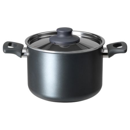 Кастрюля с крышкой ШЭНКА, серый (3 л)