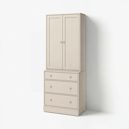 HAVSTA Комбинация для хранения с ящиками - серо-бежевый 81x47x212 см