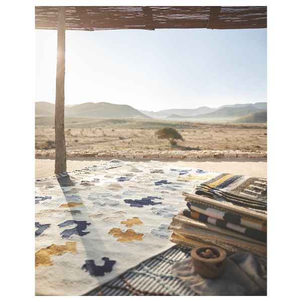 Ковер безворсовый, ручная работа/разноцветный 133x195 см IKEA VIDEBÄK ВИДЕБЭК 903.908.63 - фото 7