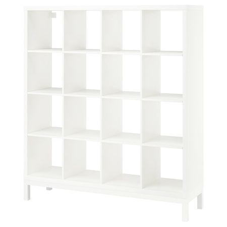 Стеллаж с основанием, белый/белый 147x164 см IKEA KALLAX КАЛЛАКС 894.758.39