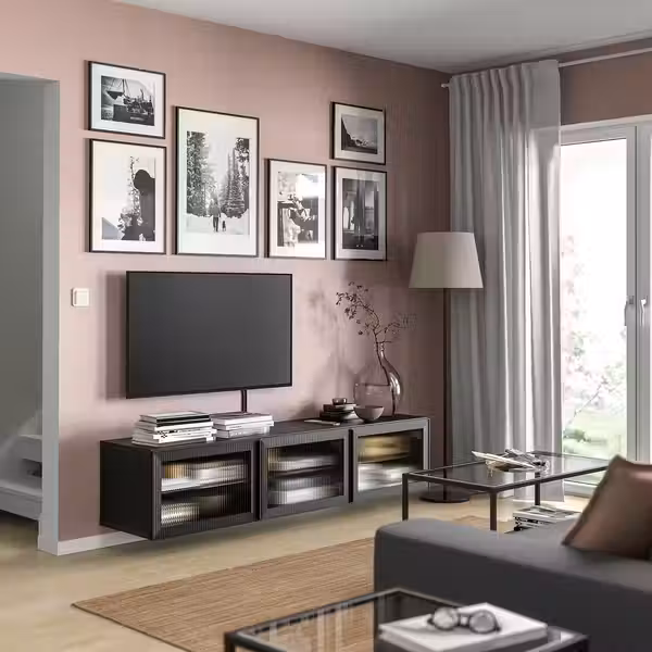 BESTÅ Тумба под ТВ, с дверцами - фото 3