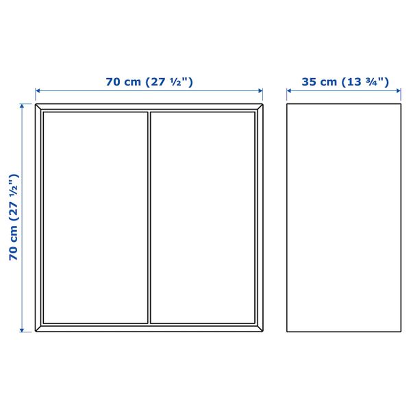 Навесной модуль, белый 70x35x70 см IKEA EKET ЭКЕТ 594.352.32 - фото 5
