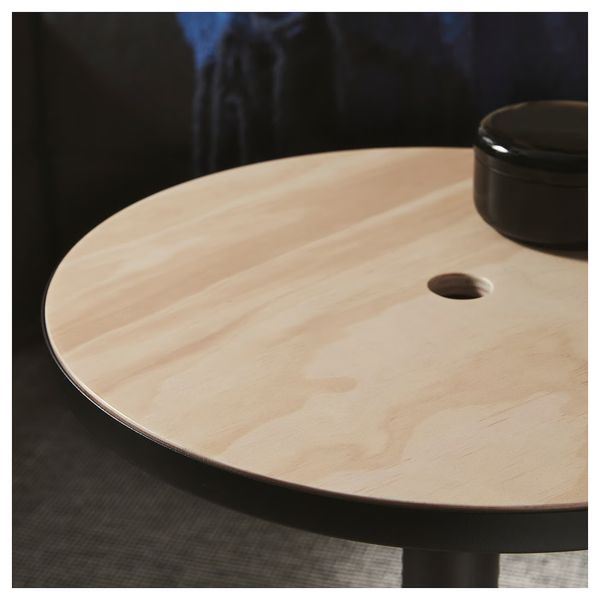 GRIMSARBO ГРИМСАРБО Придиванный столик - сосновая фанера/чёрный - фото 8