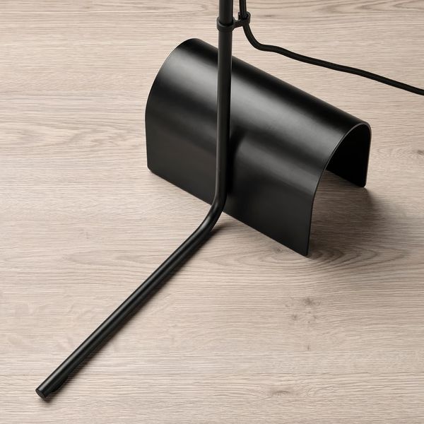 HÅRSLINGA Светильник напольный - чёрный - схема-чертеж с размерами