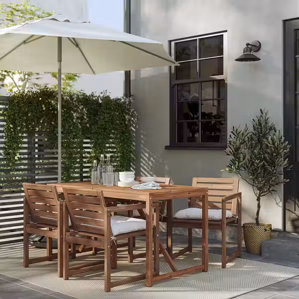 NÄMMARÖ Стол+4 кресла, д/сада - фото 2