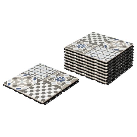 Настил, для/улицы, для дома, улицы/синий-белый 0.81 м² IKEA MÄLLSTEN МЭЛЛЬСТЕН 793.203.86