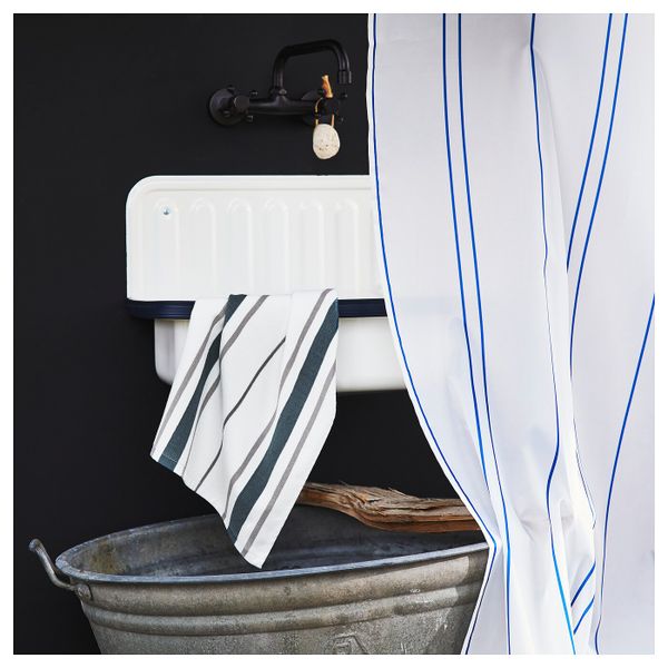 Полотенце, белый, синий 50x100 см IKEA ОТТШЁН 504.325.77 - схема-чертеж с размерами