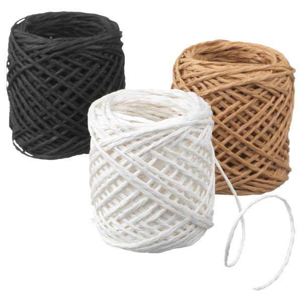 Веревка, черный/бежевый, белый, 15 м IKEA ГИВАНДЕ 204.139.81 - фото 1