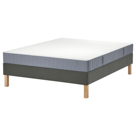 Тахта, Vesteröy жесткий, голубой темно-серый, 160x200 см IKEA LYNGÖR 795.426.84