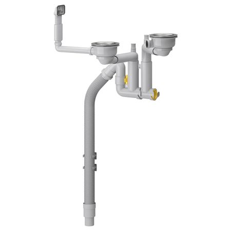 Сифон выпускной для двойной мойки IKEA LILLVIKEN ЛИЛЛЬВИКЕН 003.695.21